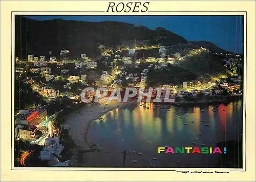 Moderne Karte Roses Costa Brava Canyelles Petites