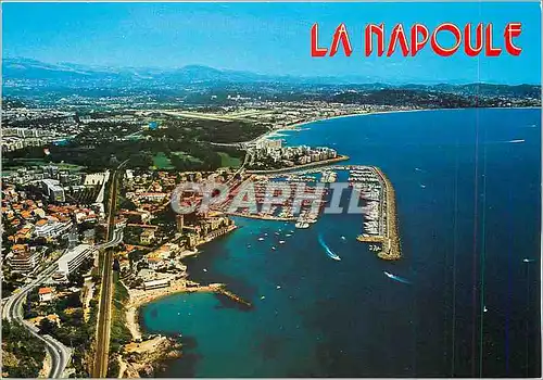 Moderne Karte La Napoule Le ch�teau et le nouveau port