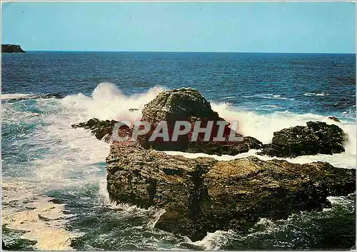Cartes postales moderne Belle Ile en Mer Effet de vague sur la cote
