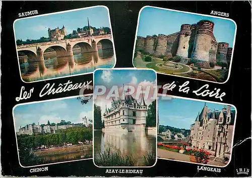 Cartes postales moderne Chateaux de la Loire Saumur Angers Chinon Azay le Rideay Langeais