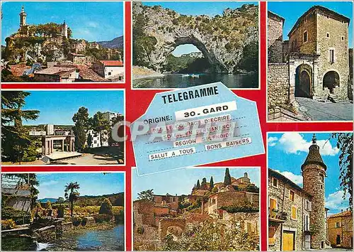 Cartes postales moderne Le Gard touristique Saint Ambroix Le Pont d'Arc Ardeche