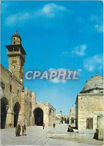 Cartes postales moderne Jerusalem Minaret et Alaksa Mosquee