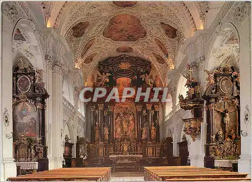 Moderne Karte Innsbruck Tirol Eglise collegiale Premontre de Wilten Baroque primitif de Christoph Gumpp