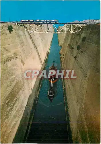 Moderne Karte Corinthe Le canal