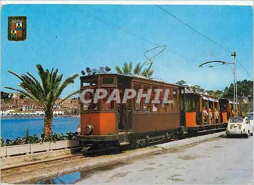 Moderne Karte Mallorca Soller Tramway du Port