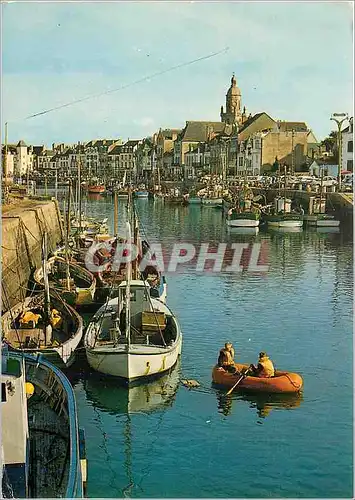 Cartes postales moderne La Cote d'Amour Le Croisic Le port et l'eglise