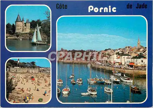 Cartes postales moderne Pornic Le port Le Chateau