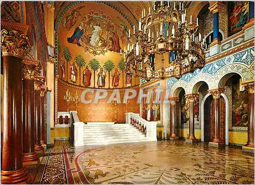 Cartes postales moderne Konigsschloss Neuschwanstein Thronsaal La salle du Roi