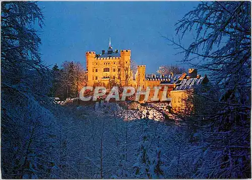 Moderne Karte Le chateau de Hohenschwangau fut par les Seigneurs de Schwangau