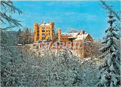 Moderne Karte Le chateau de Hohenschwangau fur par les Seigneurs de Schwangau