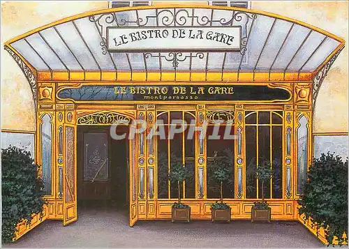 Cartes postales moderne Le Bistro de la Gare Par Fernando da Cunha Montparnasse