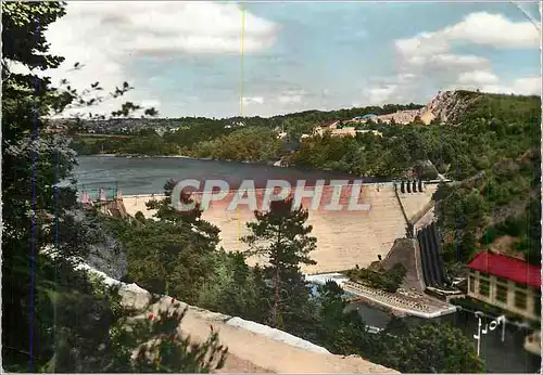 Moderne Karte Environs de Mur de Bretagne C du N Barrage de Guerledan a Saint Aignan