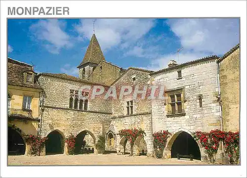 Cartes postales moderne Dordogne Monpazier Place Bastide