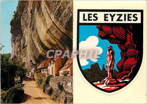 Cartes postales moderne Les Eyzies Dordogne Maison troglodytes a Laugerie Basse