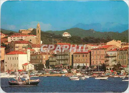 Moderne Karte Panorama de la Corse Propriano Face a un port anime une pimpante cite dont les maisons aux facad