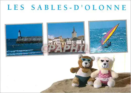 Cartes postales moderne Les Sables d'Olonne Vendee Le phare La chaume Planche a voile