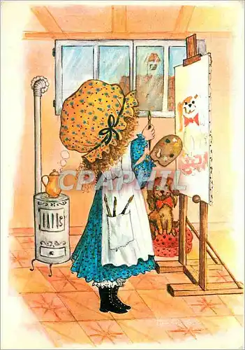 Cartes postales moderne Enfant peitnre