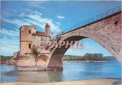 Moderne Karte Le pont Benezet a Avignon