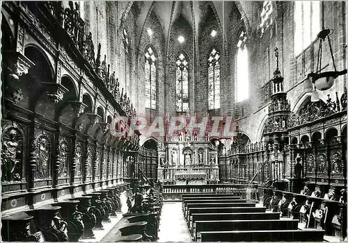 Cartes postales moderne St Bertrand de Comminges Ch�ur de la cathedrale Les stalles et le maitre autel