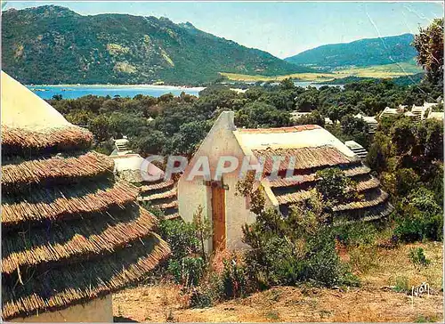 Cartes postales moderne Porto Vecchio Le village de Paillotes dans la baie de Santa Giulia