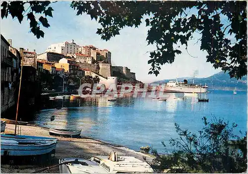 Cartes postales moderne Calvi La Citadelle et le Port L'Arrivee du Napoleon