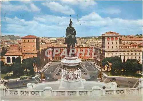 Cartes postales moderne Roma Piazza Venezia  Publicite Bronchocilline suppositoires Laboratoires Roger Bellon Paris Neui