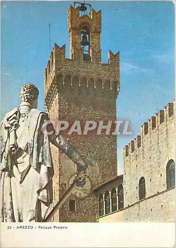 Cartes postales moderne Arezzo Palazzo Pretorio Publicite Laboratoires Kineseryl Bd Mortier Paris