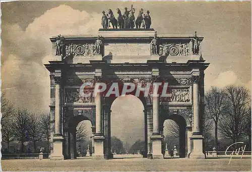Cartes postales moderne Paris Arc de triomphe du Carrousel Publicite BHV