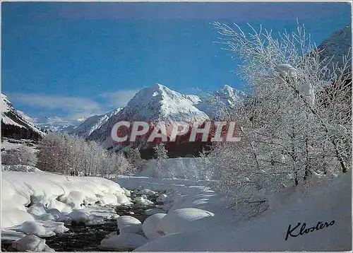 Cartes postales moderne Klosters Graubunden Schweiz Die Landguart mit Silvrettagruppe