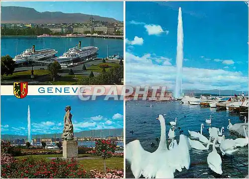 Moderne Karte Switzerland Geneve