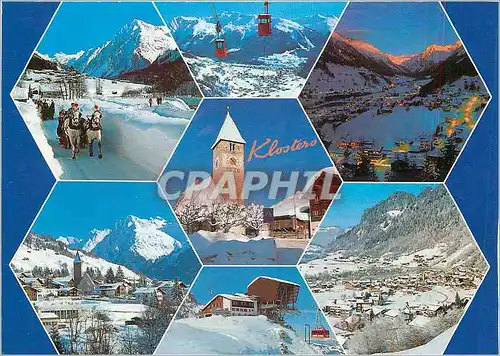 Moderne Karte Klosters Graubunden