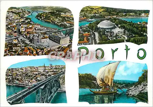 Moderne Karte Porto Divers aspecs de la ville