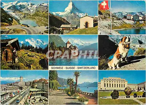 Cartes postales moderne Switzerland Sustenpass Matterhorn Gr St Bernard