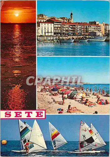 Moderne Karte Sete Herault Souvenirs