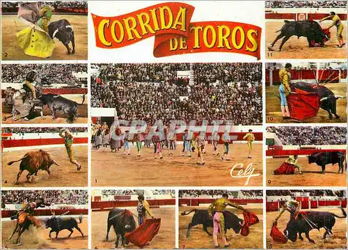 Moderne Karte Corrida de Toros Diversas faces de una corrida