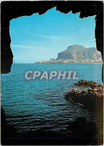 Moderne Karte Cefalu Panorama della Grotta di S Lucid