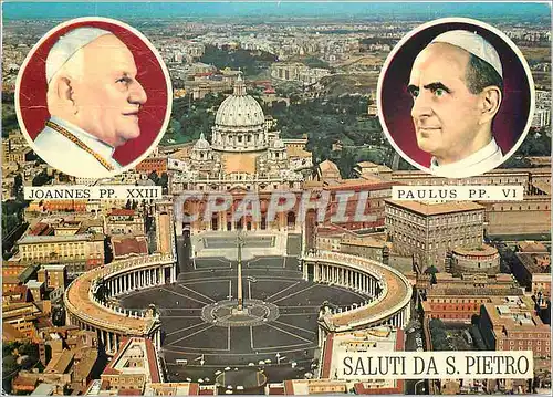 Cartes postales moderne Citta del Vaticano Place et Basilique de St Pierre