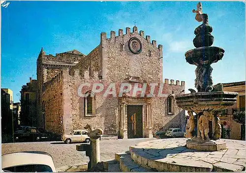 Moderne Karte Taormina Place de la Cathedrale