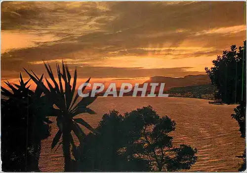 Cartes postales moderne Coucher de soleil en Mediterranee