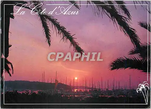 Cartes postales moderne La Cote d'Azur French Riviera Coucher de Soleil