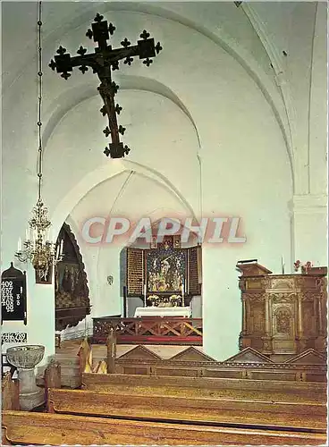 Moderne Karte Bosjokloster Kyrkan interieur