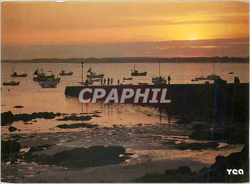 Cartes postales moderne La Bretagne Pittoresque Coucher de soleil