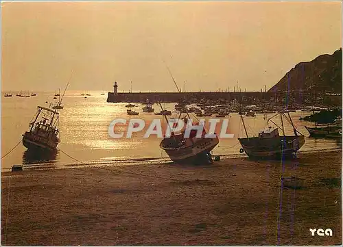 Cartes postales moderne A l'extremite de la Baie de Saint Brieuc Erquy station balneaire et petit port de peche