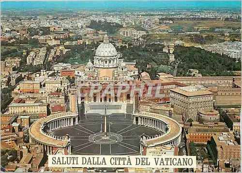 Moderne Karte Citta del Vaticano Place et Basilique de St Pierre