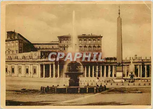 Moderne Karte Citta del Vaticano Place St Pierre avec le Palais du Vatican