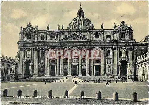 Moderne Karte Citta del Vaticano Place Saint Pierre et la Basilique