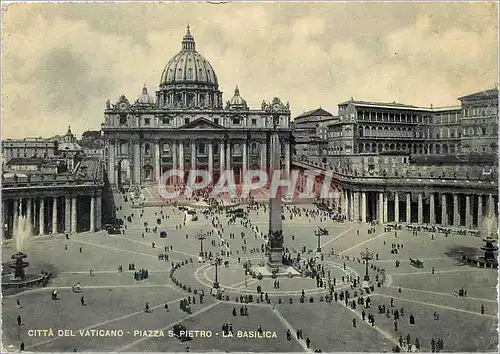 Cartes postales moderne Citta del Vaticano Piazza S Pietro La Basilica