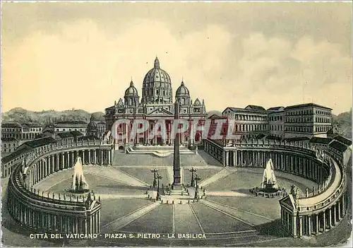 Cartes postales moderne Citta del Vaticano Place Saint Pierre et la Basilique