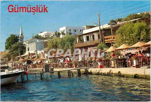 Moderne Karte Une vue de Gumusluk Mugla Turquie