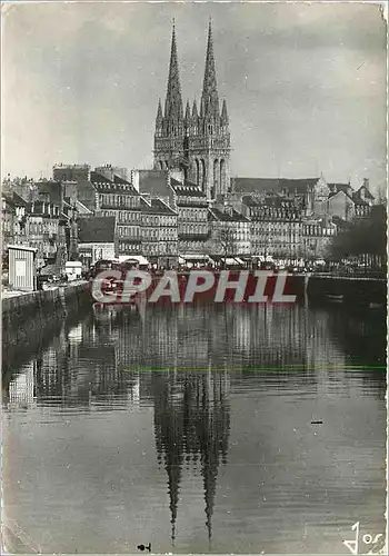 Cartes postales moderne Quimper Finistere L'Odet miroir d'eau de la Cathedrale